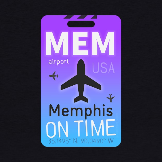 "Gateway to Graceland: MEM Airport Code Design" by Woohoo